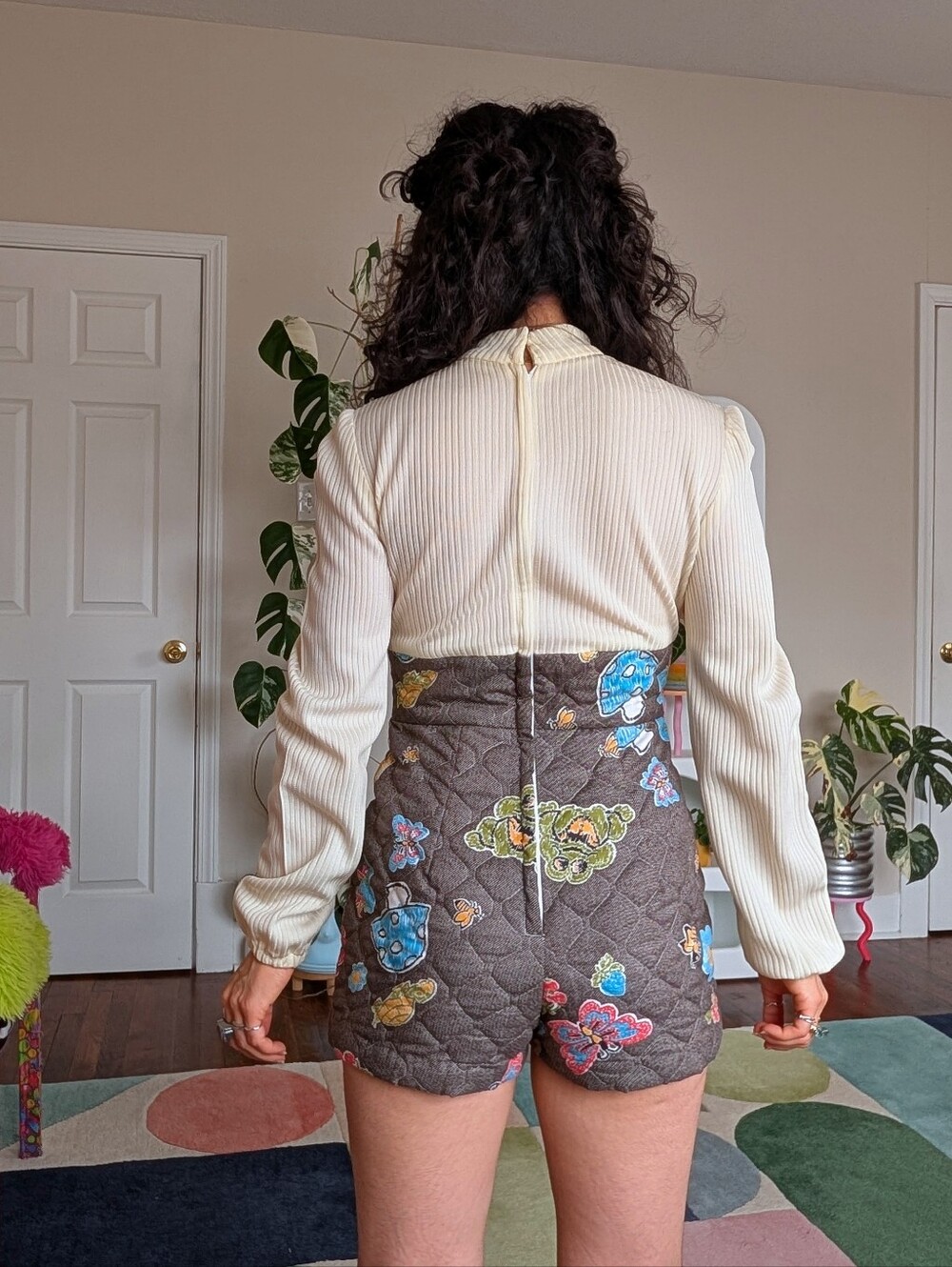 RARE 70s vintage grail quilted matching set - Picture 4 of 8